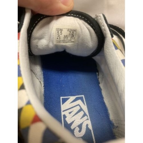 VANS Old Skool Card Suits - Black Red Size - 5.5 M, 7 W Vintage Look Good Shape - Picture 5 of 7